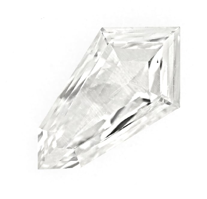 Foto 2 - Diamant Hexagonal Drachen Schliff 0,54ct IGI Zertifikat, D6786