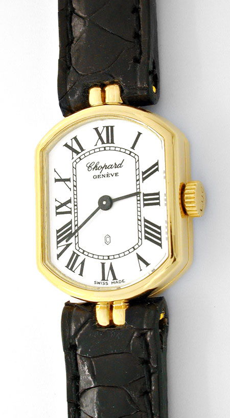 Foto 2 - Chopard Damen-Armbanduhr Gelbgold Quarz Topuhr Neuzust., U1077