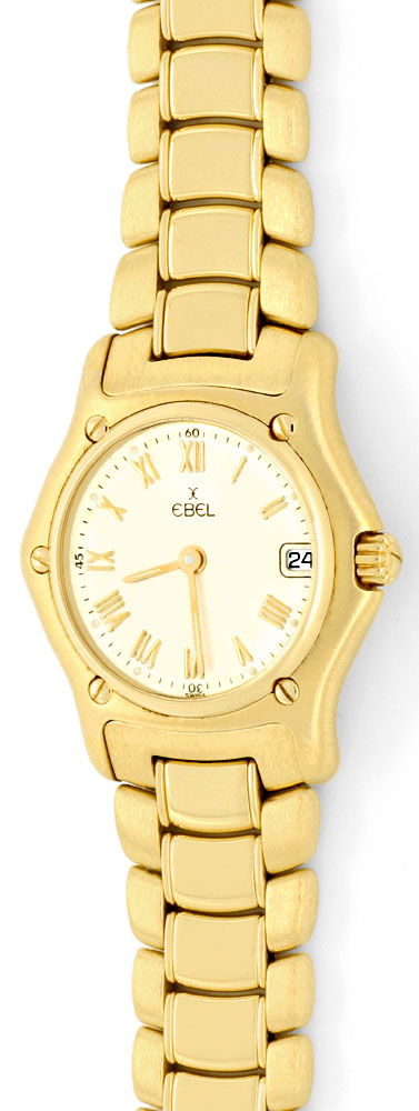 Foto 2 - Ebel 1911 Damen-Armbanduhr Gelb Gold Neuzustand, U1251
